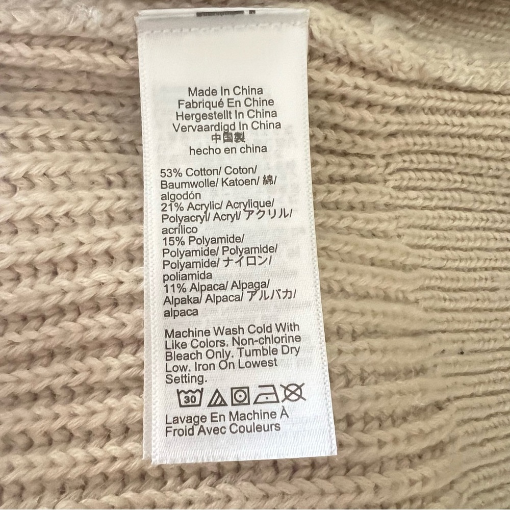 J. Crew Alpaca Oversized Boyfriend Cardigan Knit Sweater - Picture 6 of 6